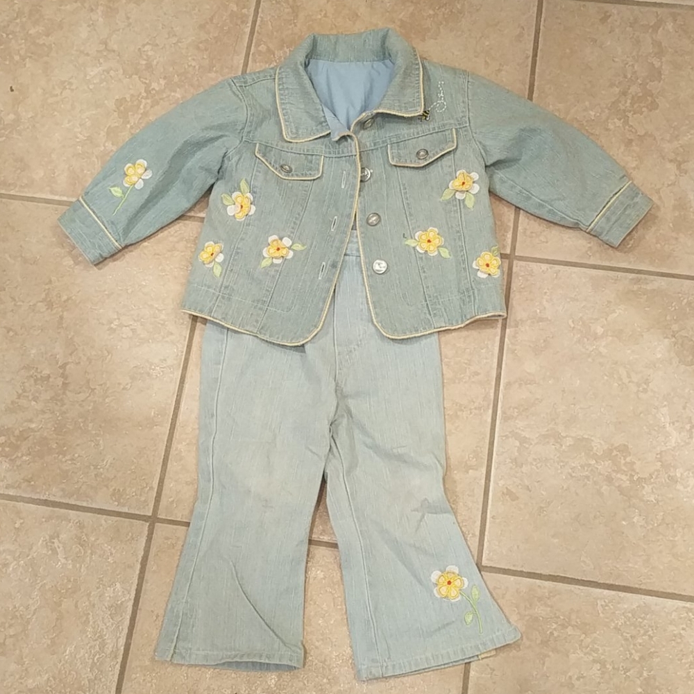 Beluga NY girls reversible flower jacket and pants